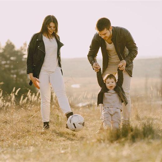 Familia al aire libre